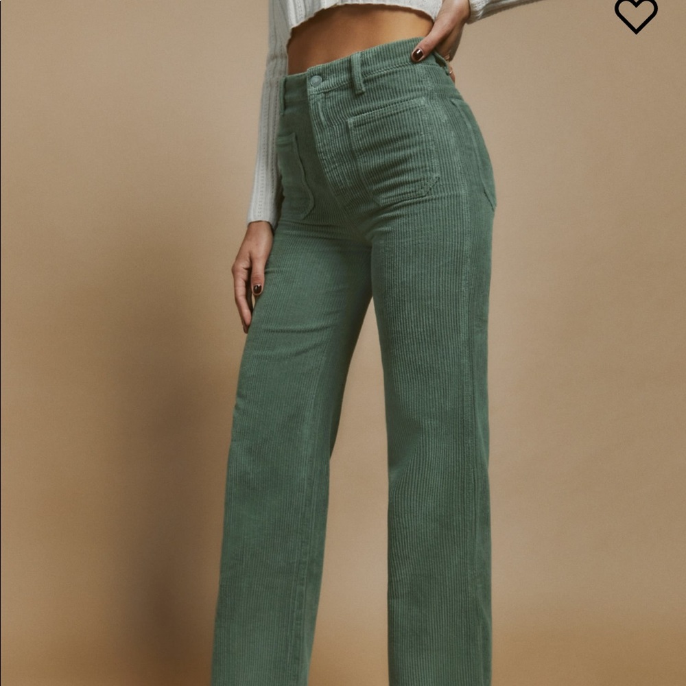 Reformation Alyssa High Rise Wide Leg Cord.